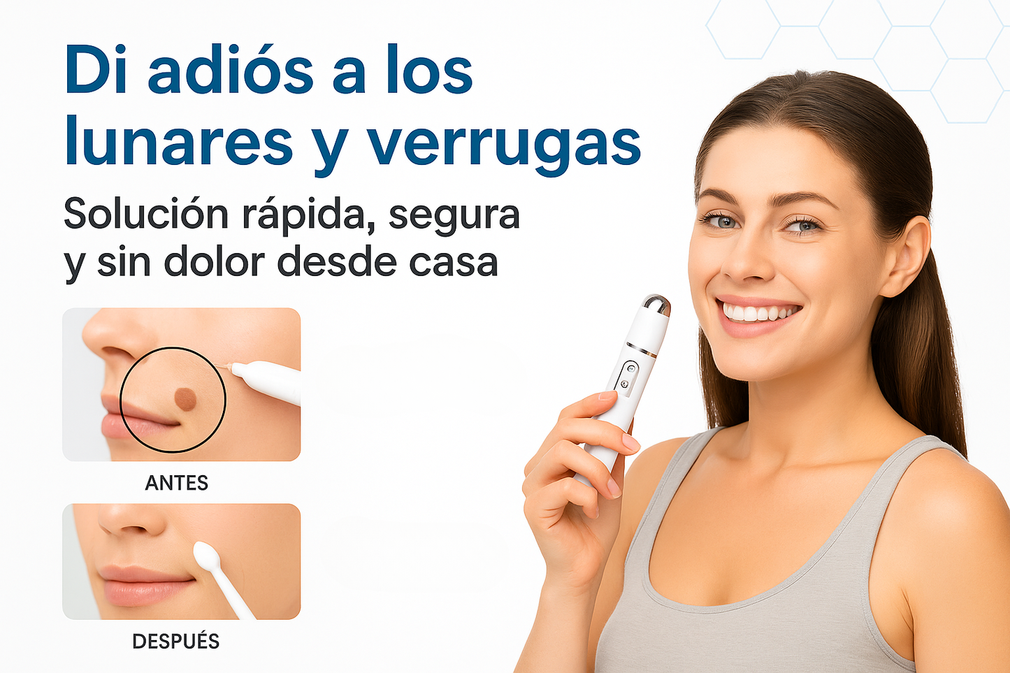 MediSkin Láser – Elimina manchas y verrugas | Resultados rápidos